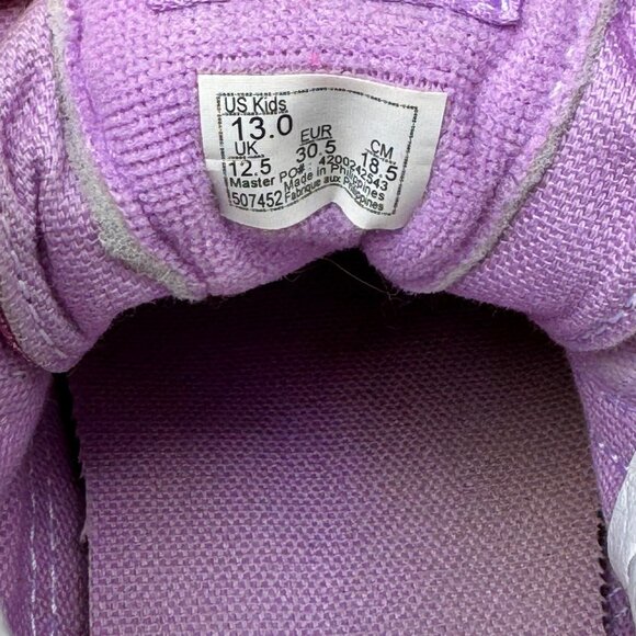 VANS Purple Glitter High-Top Sneakers Girls 13 Sk8-Hi Boots Toddler Girl VGUC - Picture 9 of 13